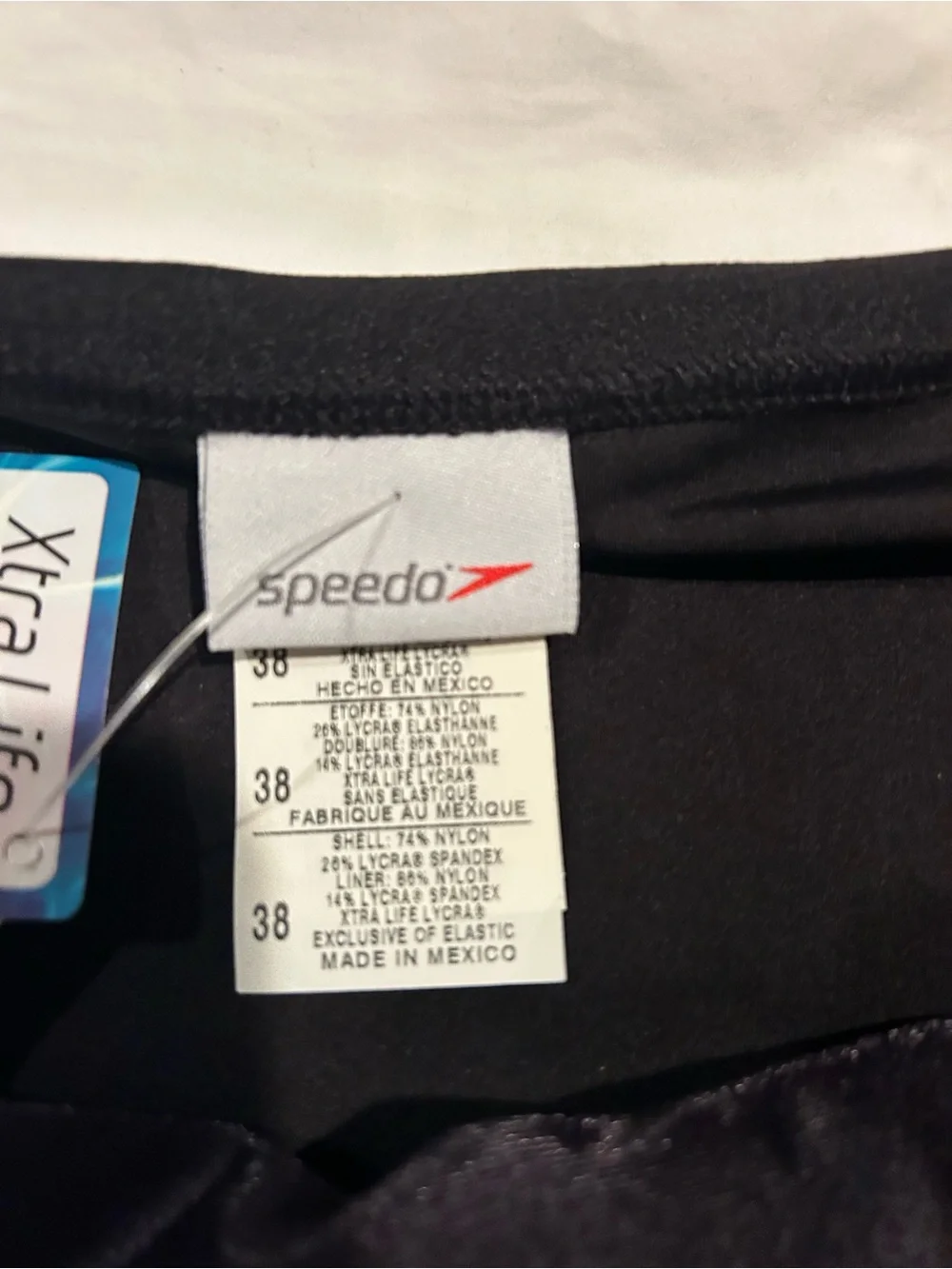 Speedo Men’s Black Swim Briefs with White Logo